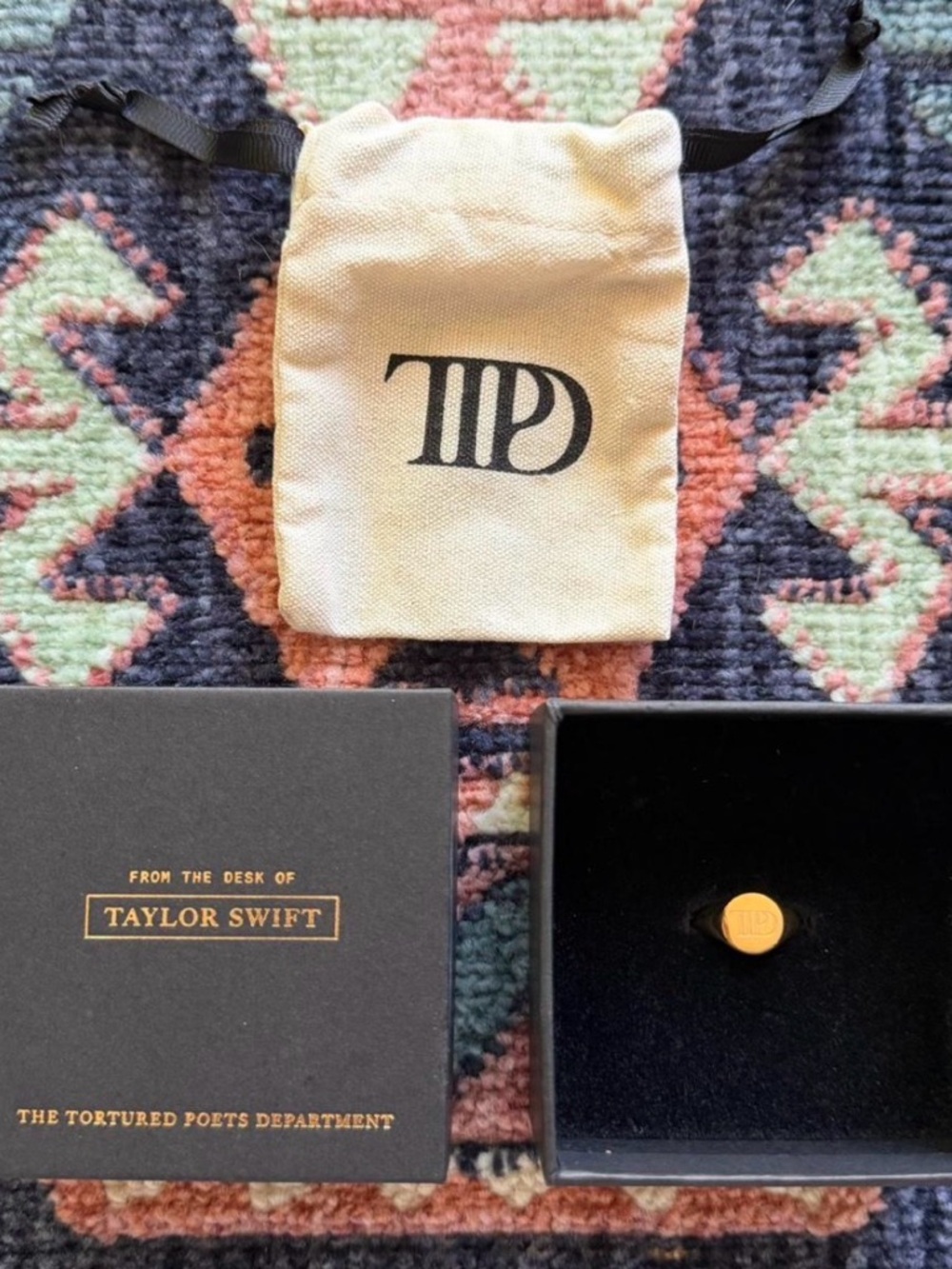 Taylor Swift 'The Tortured Poets Department' Ring - Gold